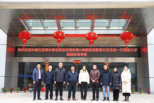 A delegação da CSCE Overseas Division e Zhongnan Shenjian Industry visita Liyu para troca estratégica